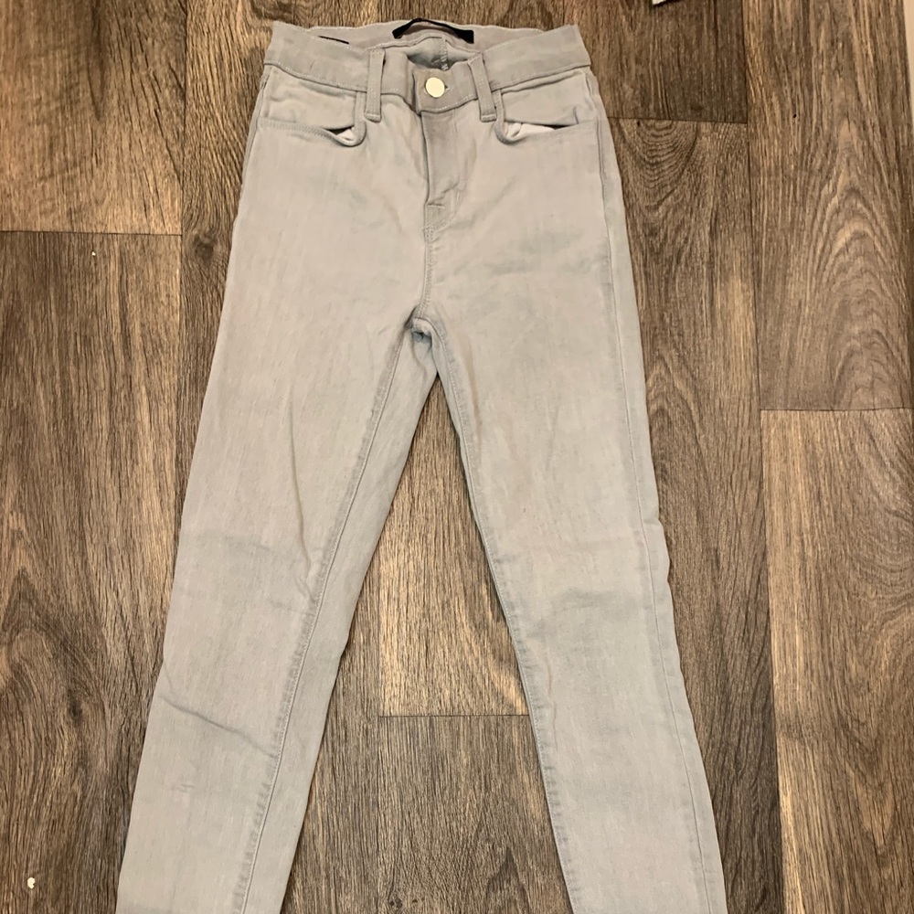 Grey jeans.